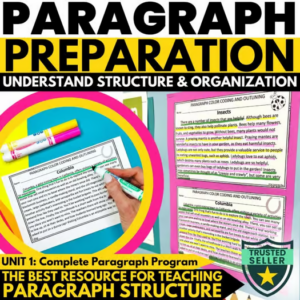 Color Coding and Organizing a Paragraph step by step