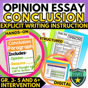 Conclusion Sentences in Opinion Writing