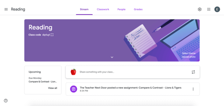 create assignment in google classroom