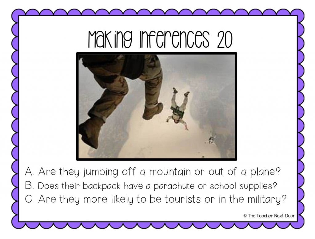 8 Activities To Build Inference Skills The Teacher Next Door