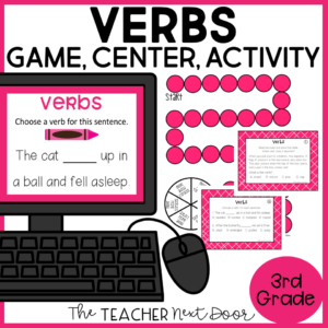 3rd Grade Grammar Games Verbs