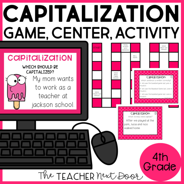 Capitalization Game 4th Grade
