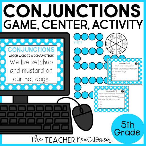 Conjunctions Game 5th Grade