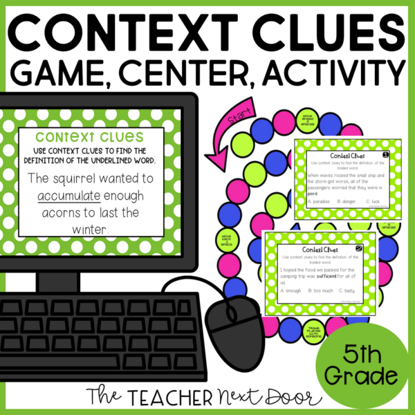 Context Clues Game 5th Grade