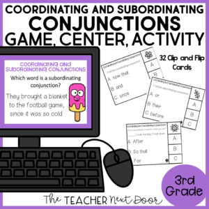 Coordinating and Subordinating Conjunctions Game