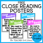 FREE Close Reading: Posters - The Teacher Next Door