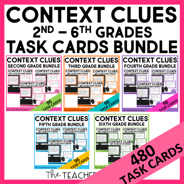 Cover Context Clues Bundle 2nd - 6th Grades