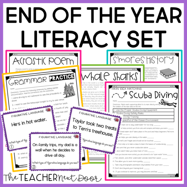 This End of the Year Literacy Set is filled with fun reading and writing activities for the last few weeks of the year.