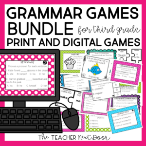 Grammar Games Bundle for 3rd Grade