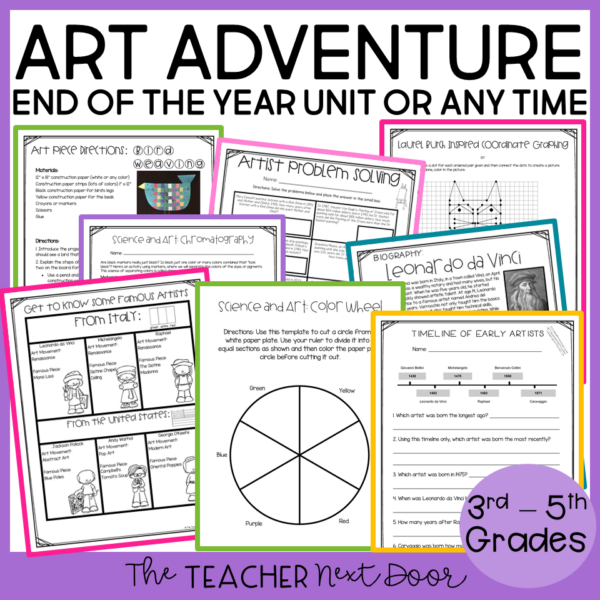 End of the Year Art Adventure Unit