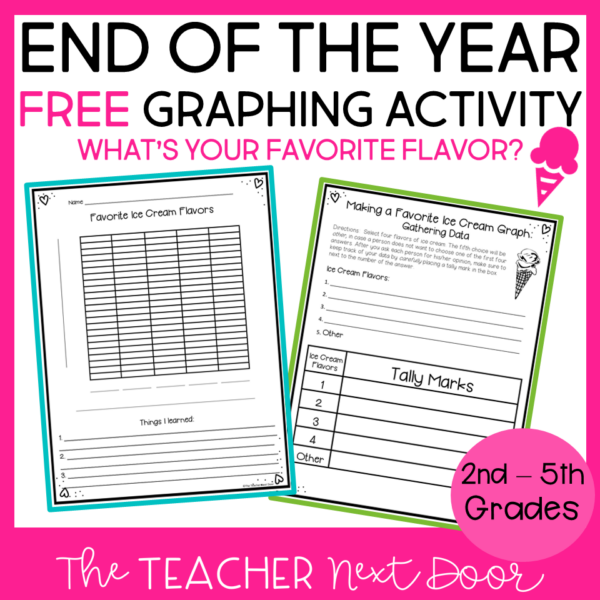 End of the Year Free Graphing Activity