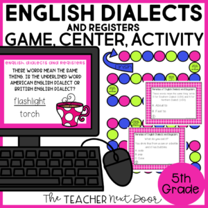 English Dialects Game 5th Grade