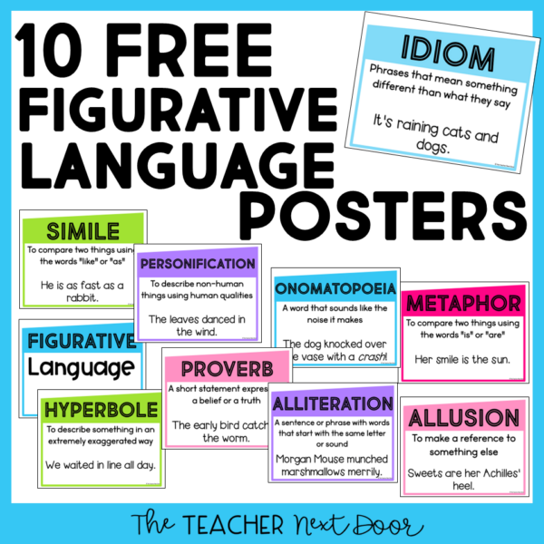 Free Figurative Language Posters