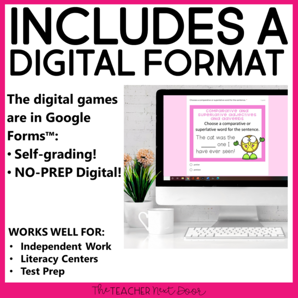Grammar Games 3rd Grade Bundle Set 2 Digital Format