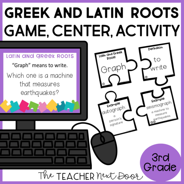 Greek and Latin Roots Game 3rd Grade