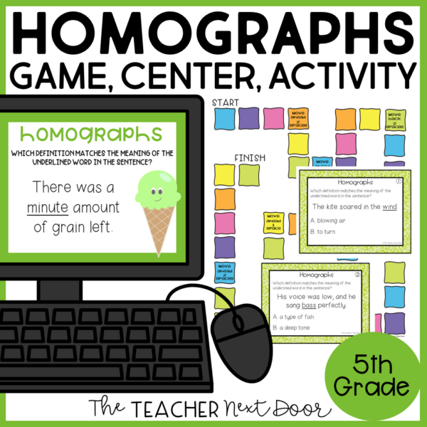 Homographs 5th Grade