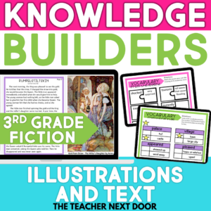 Illustrations and Text 3rd Grade Digital Reading Unit - Fiction