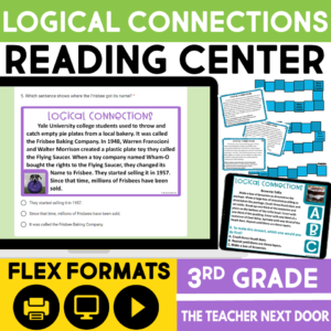 Logical Connections Nonfiction Reading Center for 3rd Grade