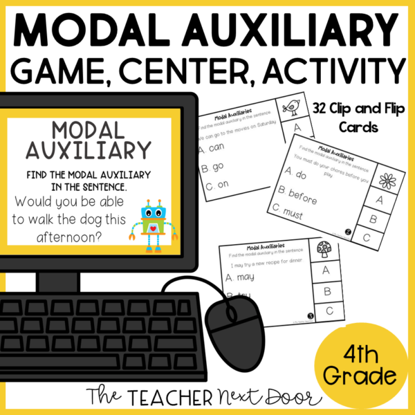 Modal Auxiliary 4th Grade Activities