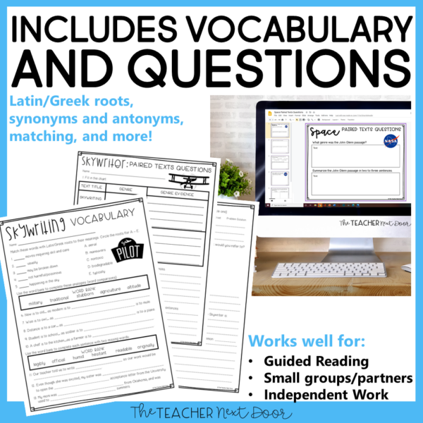 Paired Texts Fiction to Nonfiction Print and Digital Vocabulary
