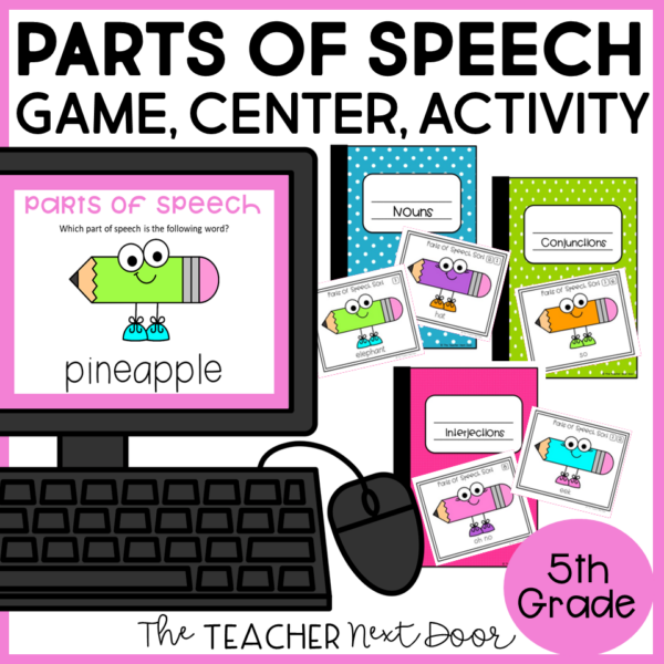 Parts of Speech Game 5th Grade