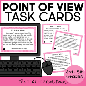 Point of View for Literature Task Cards