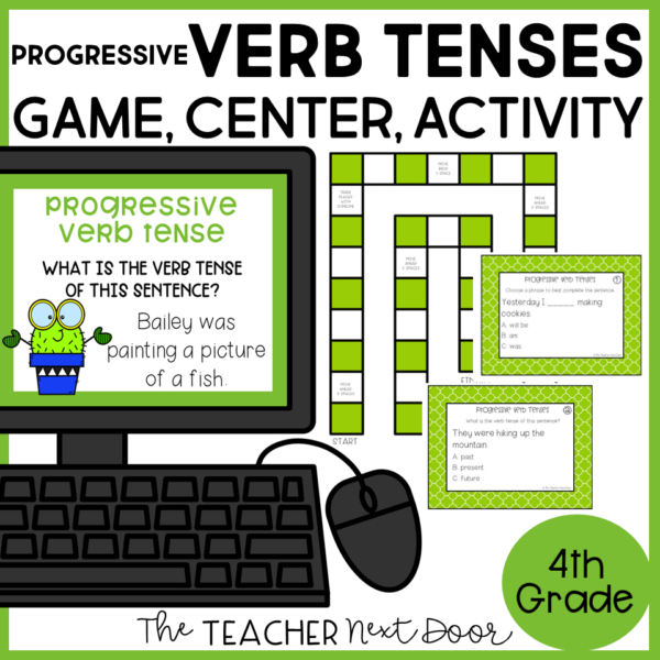 Progressive Verb Tenses 4th Grade Activity