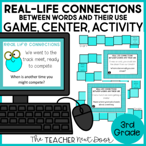 Real Life Word Connections Game 3rd Grade