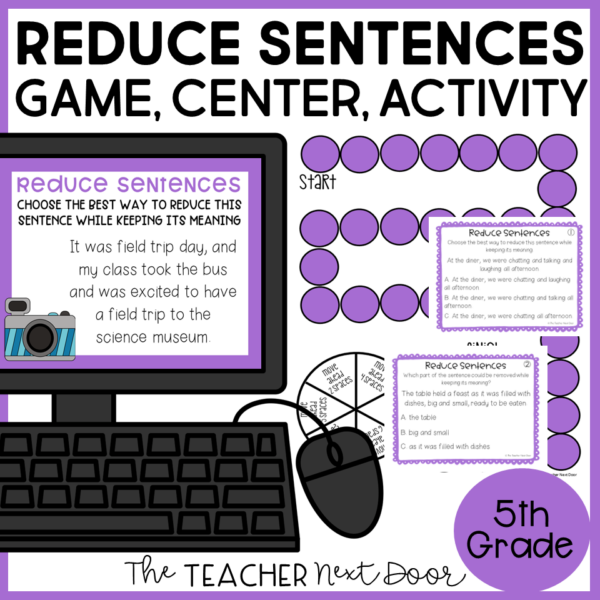 Reduce Sentences 5th Grade