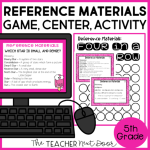 Reference Materials Games 5th Grade