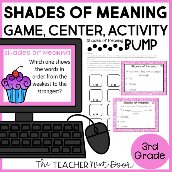 Shades of Meaning 3rd Grade Center