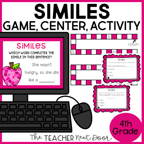Similes Game 4th Grade