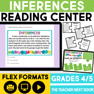 4th and 5th Grade Inferences in Fiction Reading Center
