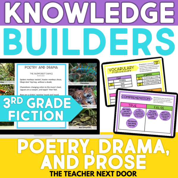 Digital Reading Unit Elements of Poetry, Drama, and Prose 3rd