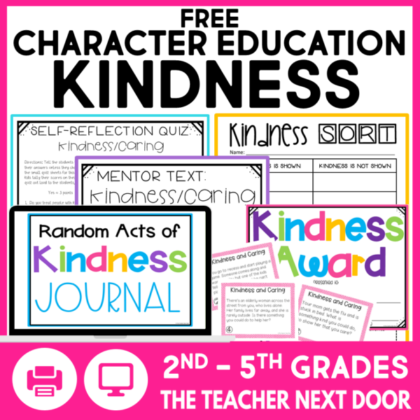 Free Character Education: Kindness Unit