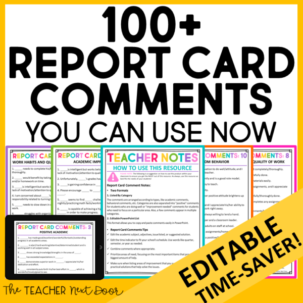 100 Report Card Comments You Can Use Now