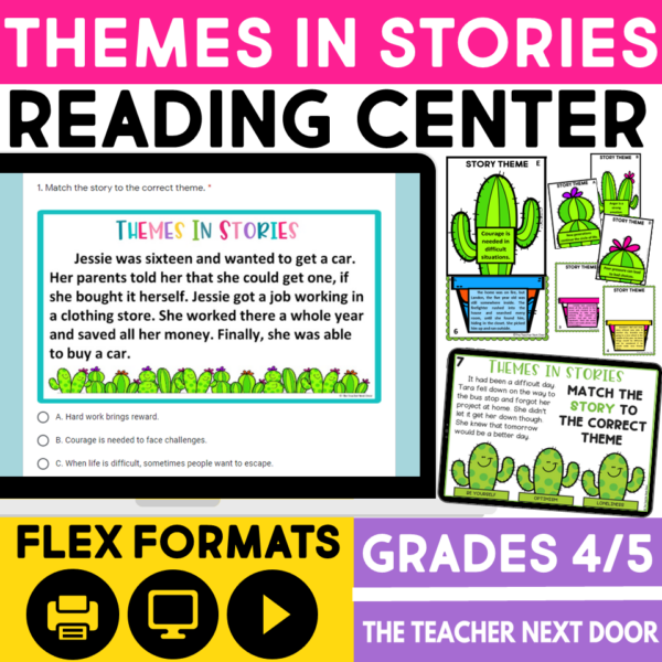 4th and 5th Grade Themes in Stories Reading Center