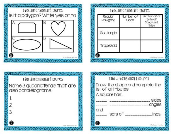 5th Grade Geometry Bundle Task Cards | 5th Grade Geometry Centers
