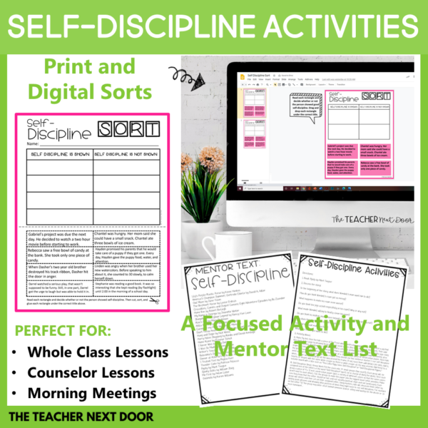 Character Education Self-Discipline - SEL Activities
