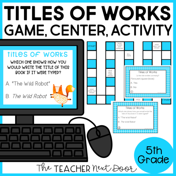 Titles of Works 5th Grade