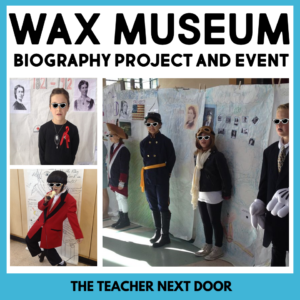 Wax Museum Project for 3rd - 6th Grades