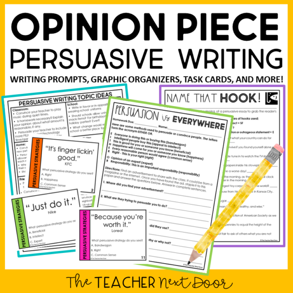 Opinion Piece - Persuasive Writing Thumbnail 1 - The Teacher Next Door