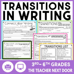 Transitions in Paragraph Writing