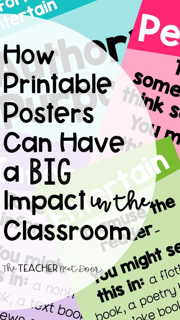 How Printable Posters Can Have a Big Impact in the Classroom