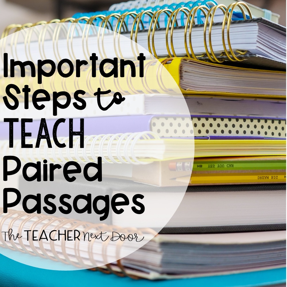 Important Steps to Teach Paired Passages Blog Cover
