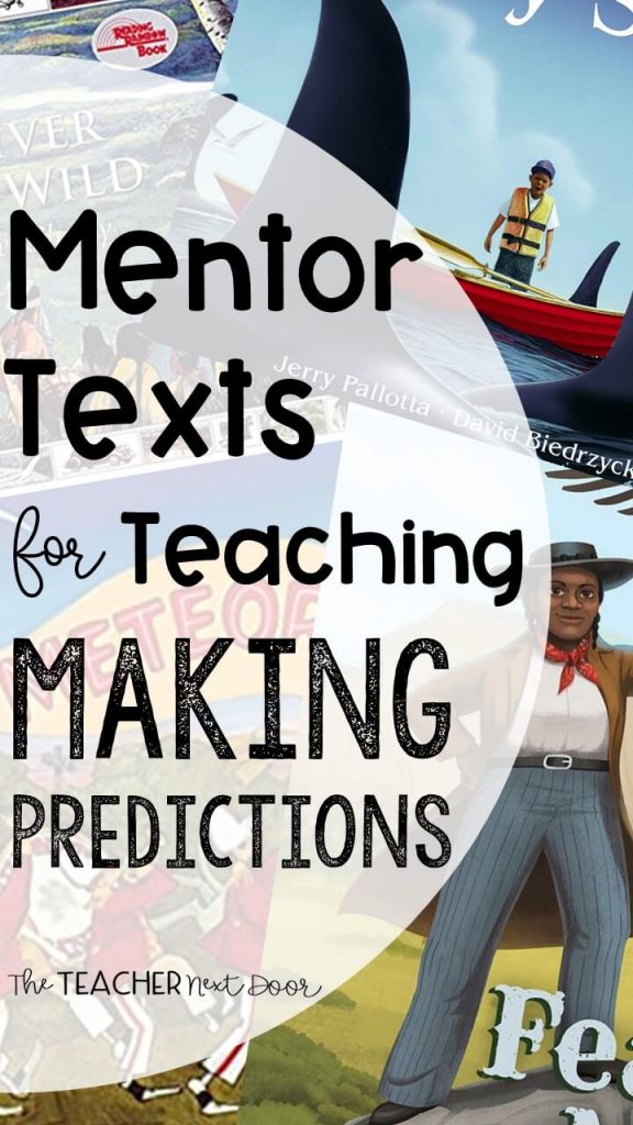 Mentor Texts for Making Predictions Collage Pin
