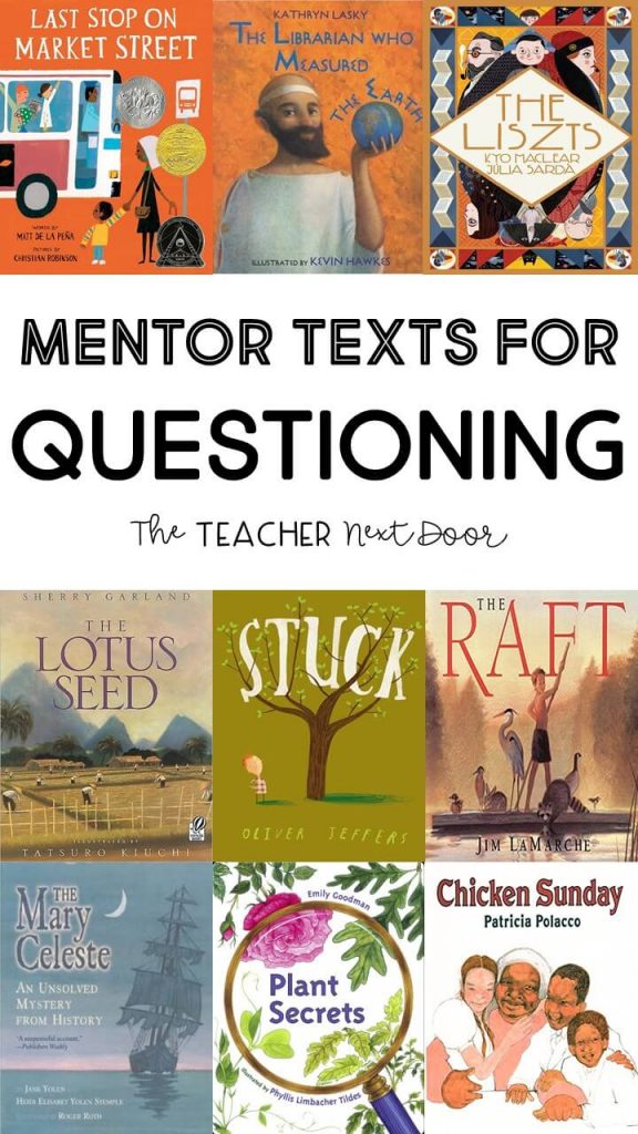 Mentor Texts for Questioning Book Images Pin 1