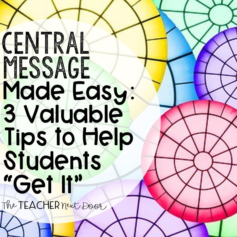 Central Message Made Easy- 3 Valuable Tips to Help Students _Get It_ Blog Cover