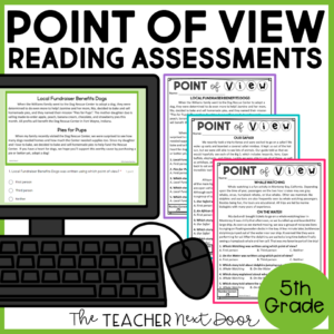 Point-of-View-Standards-Based-Reading-Assessments-for-Fiction-5th-Grade-by-The-Teacher-Next-Door