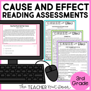 Cause and Effect Reading Assessments for 3rd Grade